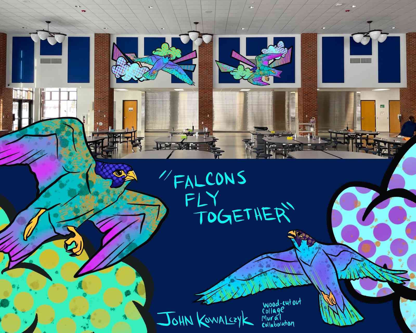 Falcons Fly Together Image