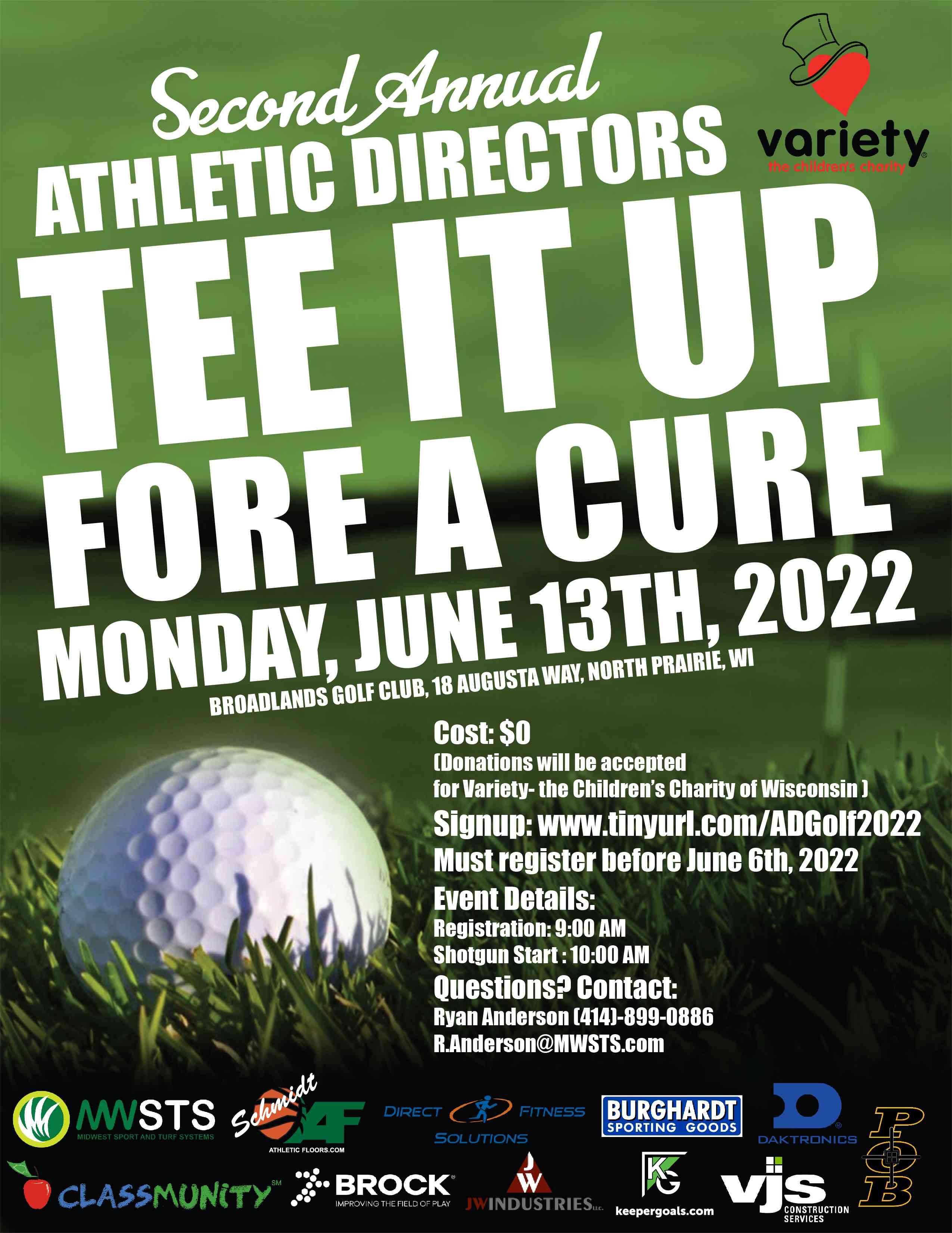 2nd Annual - Athletic Directors Tee It Up Fore a Cause Image