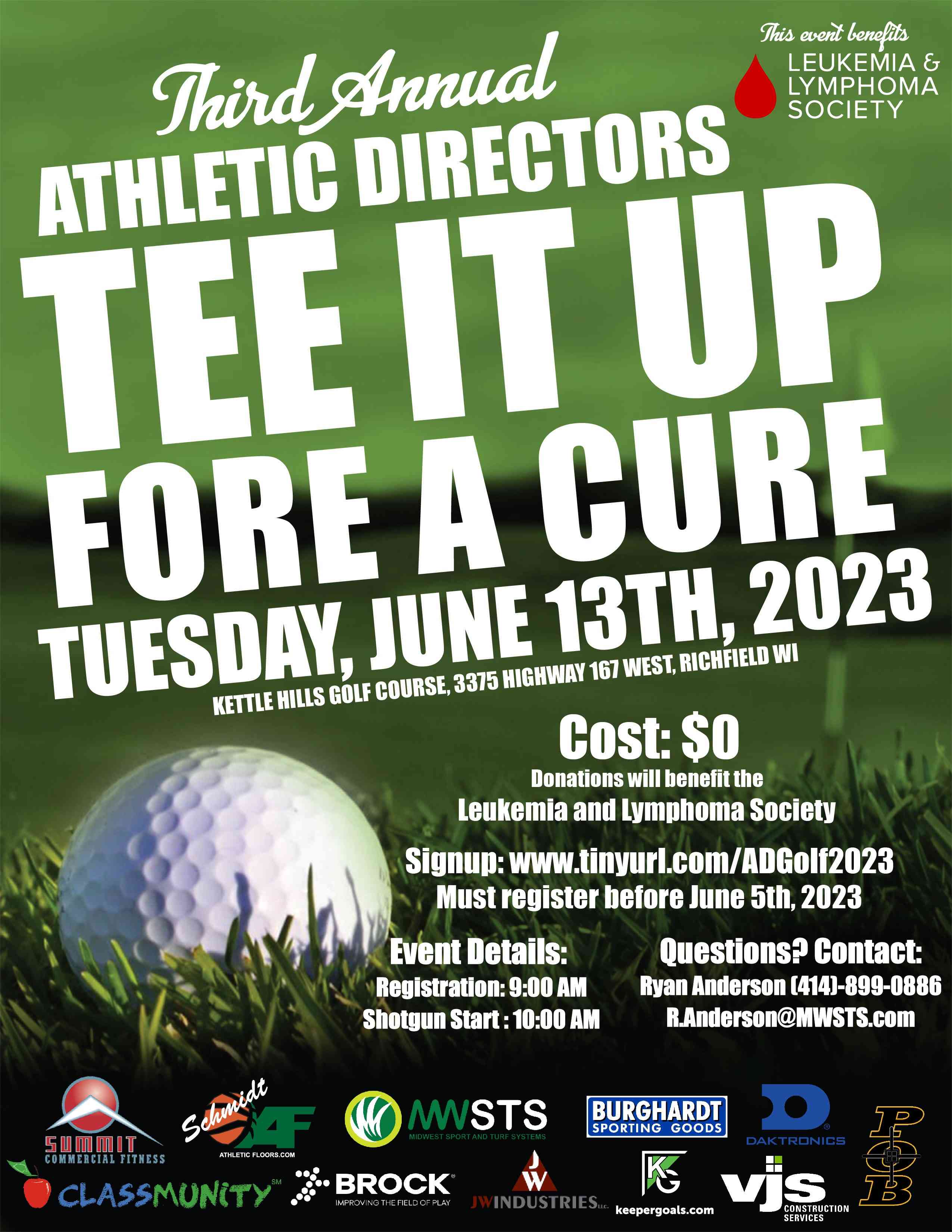 3rd Annual - Athletic Directors Tee It Up Fore a Cause Image