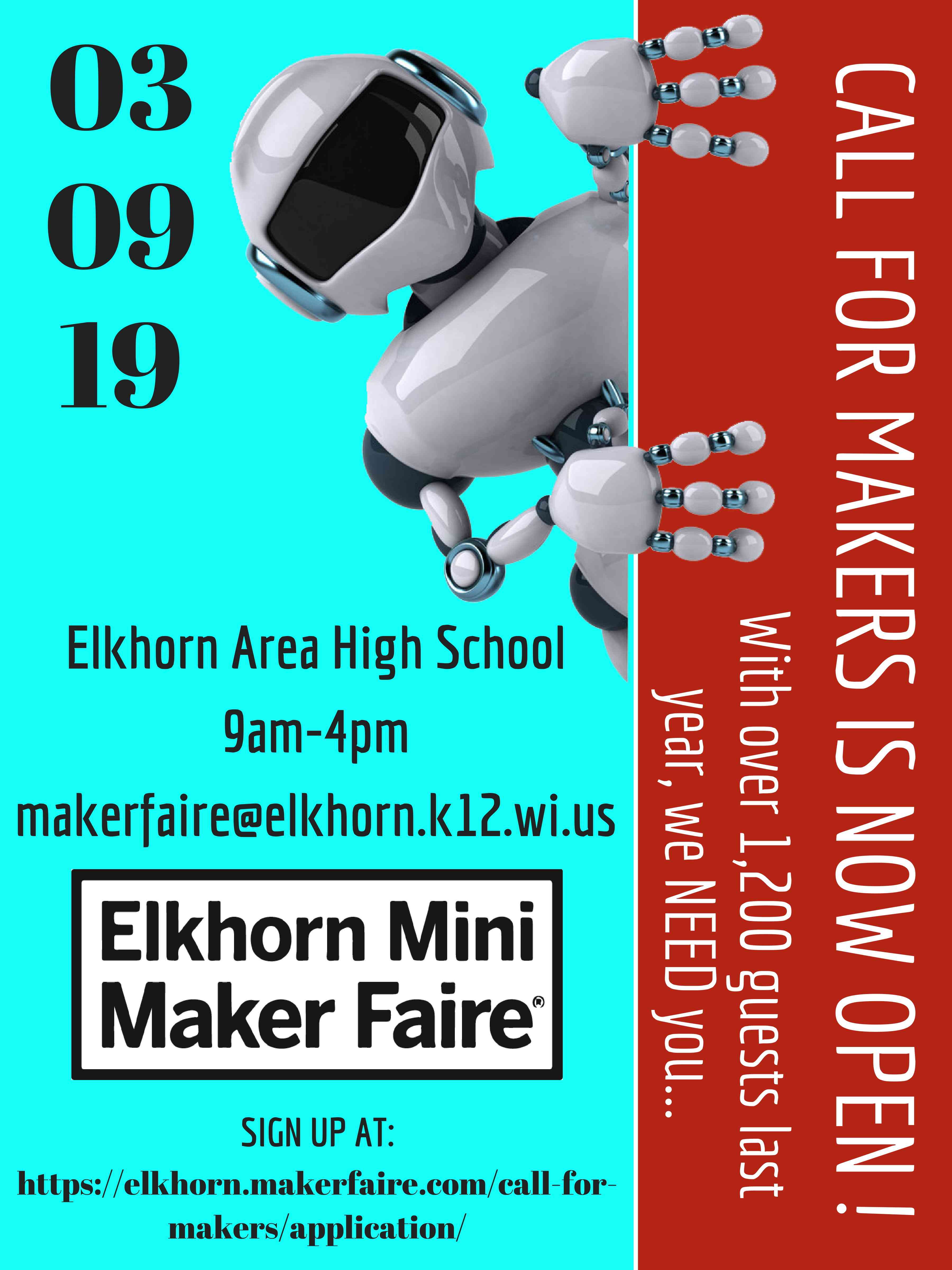 Elkhorn Mini-Maker Faire 2019, Maker Fees Image