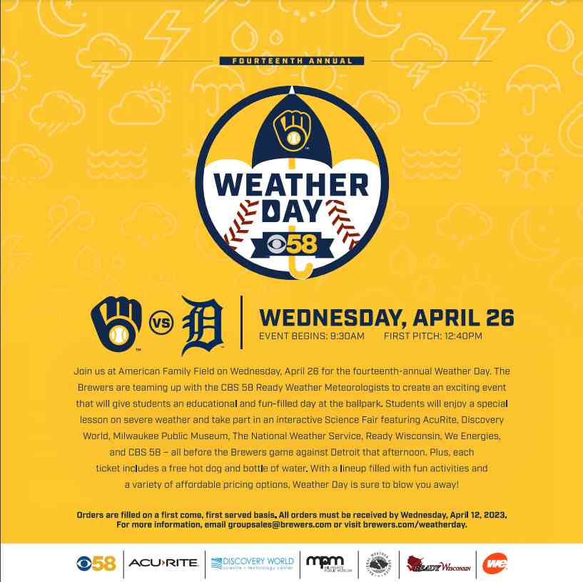 Milwaukee Brewers Weather Day Game Image