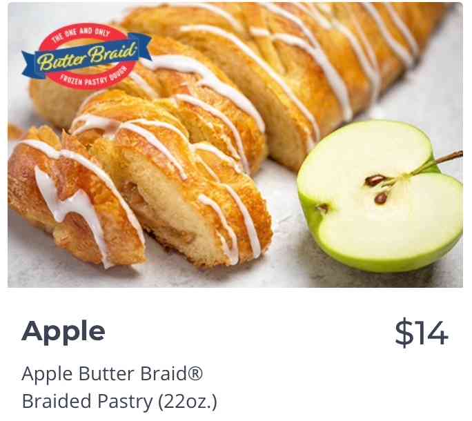 Apple Butter Braid Pastry Image