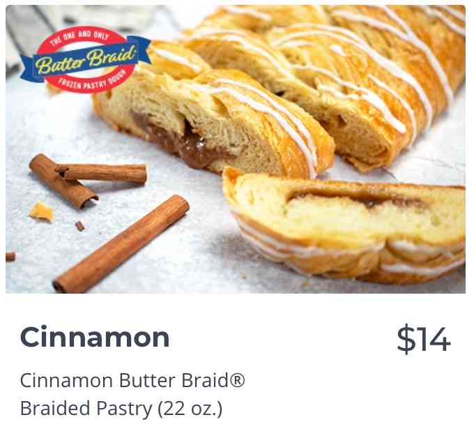 Cinnamon Butter Braid Pastry Image