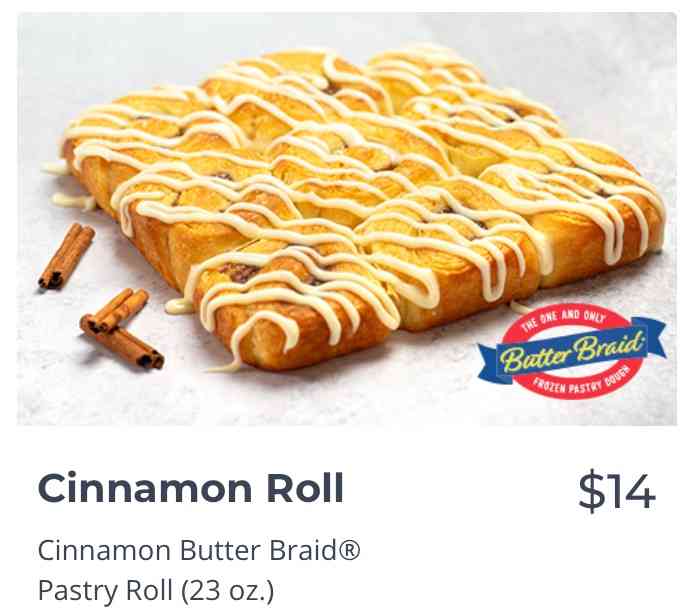 Cinnamon Roll Butter Braid Pastry Image