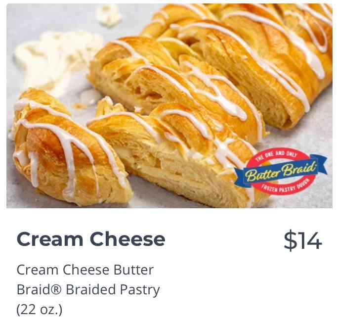 Cream Cheese Butter Braid Pastry Image
