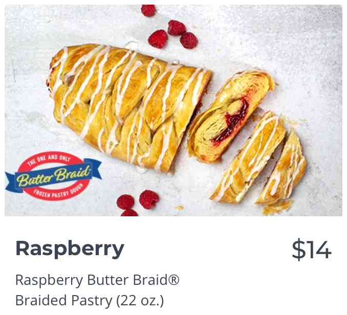 Raspberry Butter Braid Pastry Image