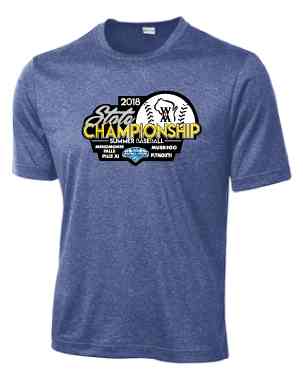 Youth Large 2018 WIAA Final Four- Blue Short Sleeved Shirt Image