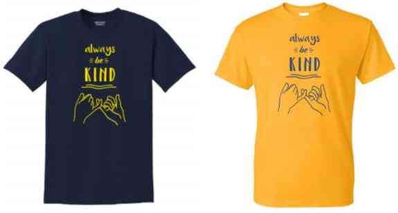 Always Be Kind  T-shirt Fundraiser Image