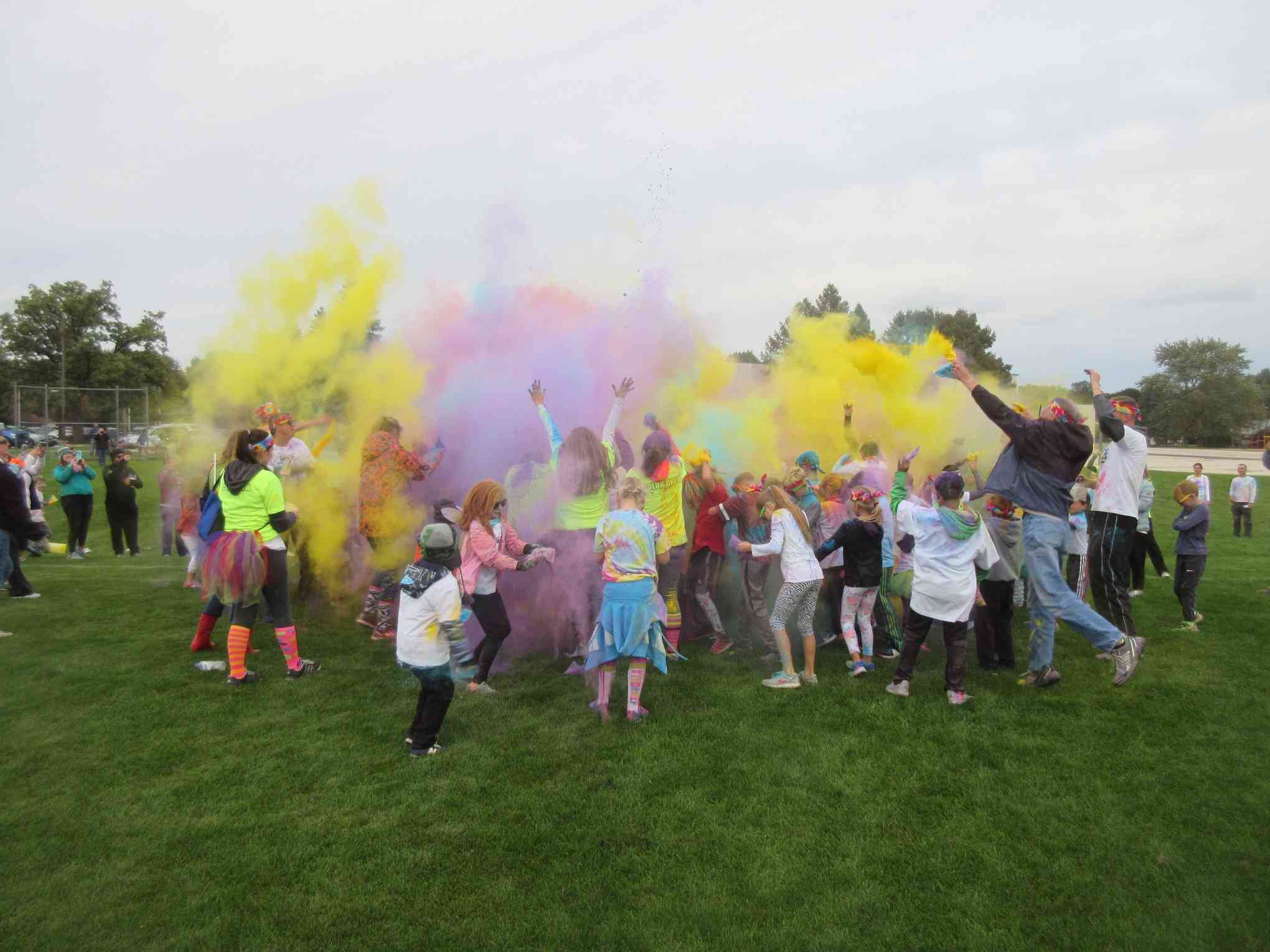 Wales and KM Explore Color Run Image