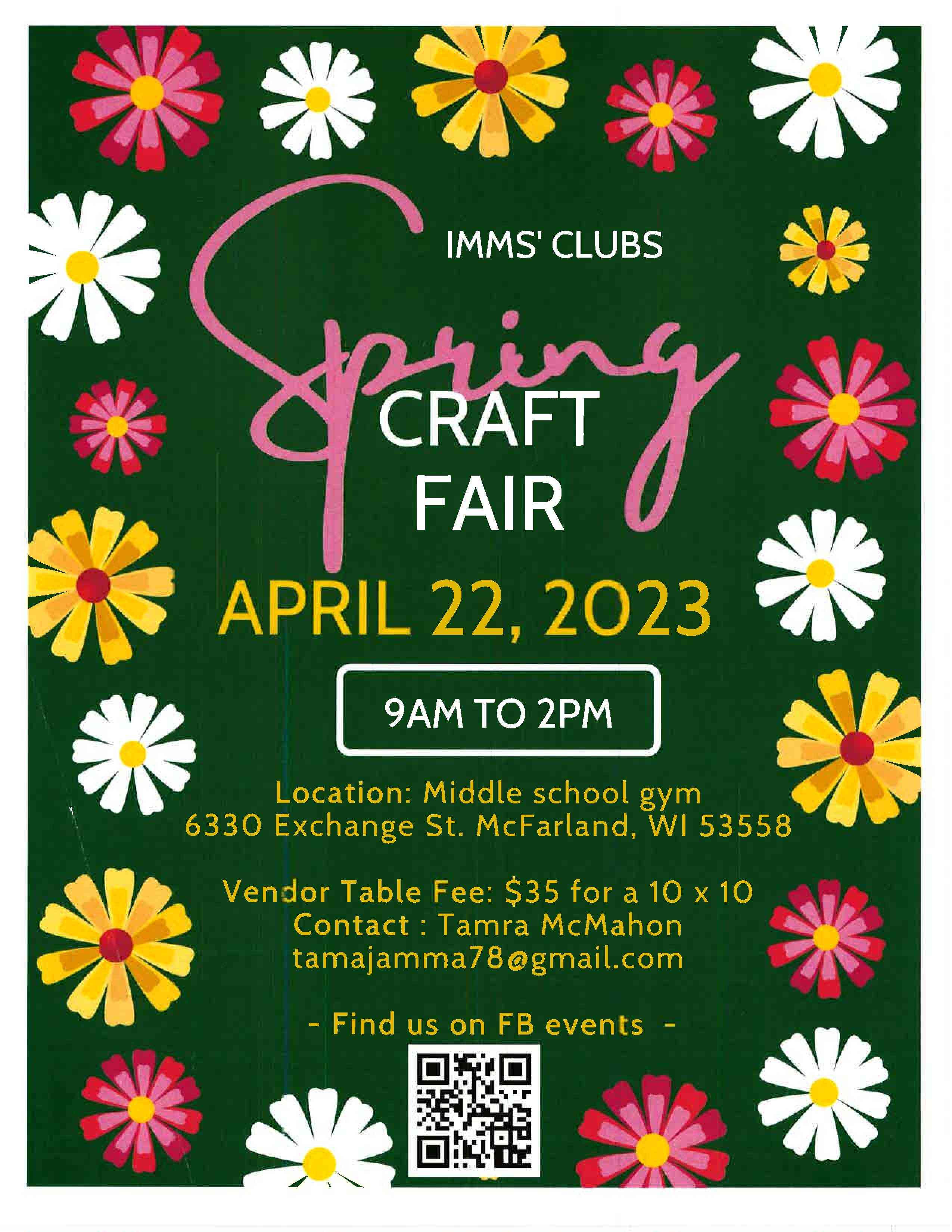 IMMS Clubs Spring Craft Fair Image