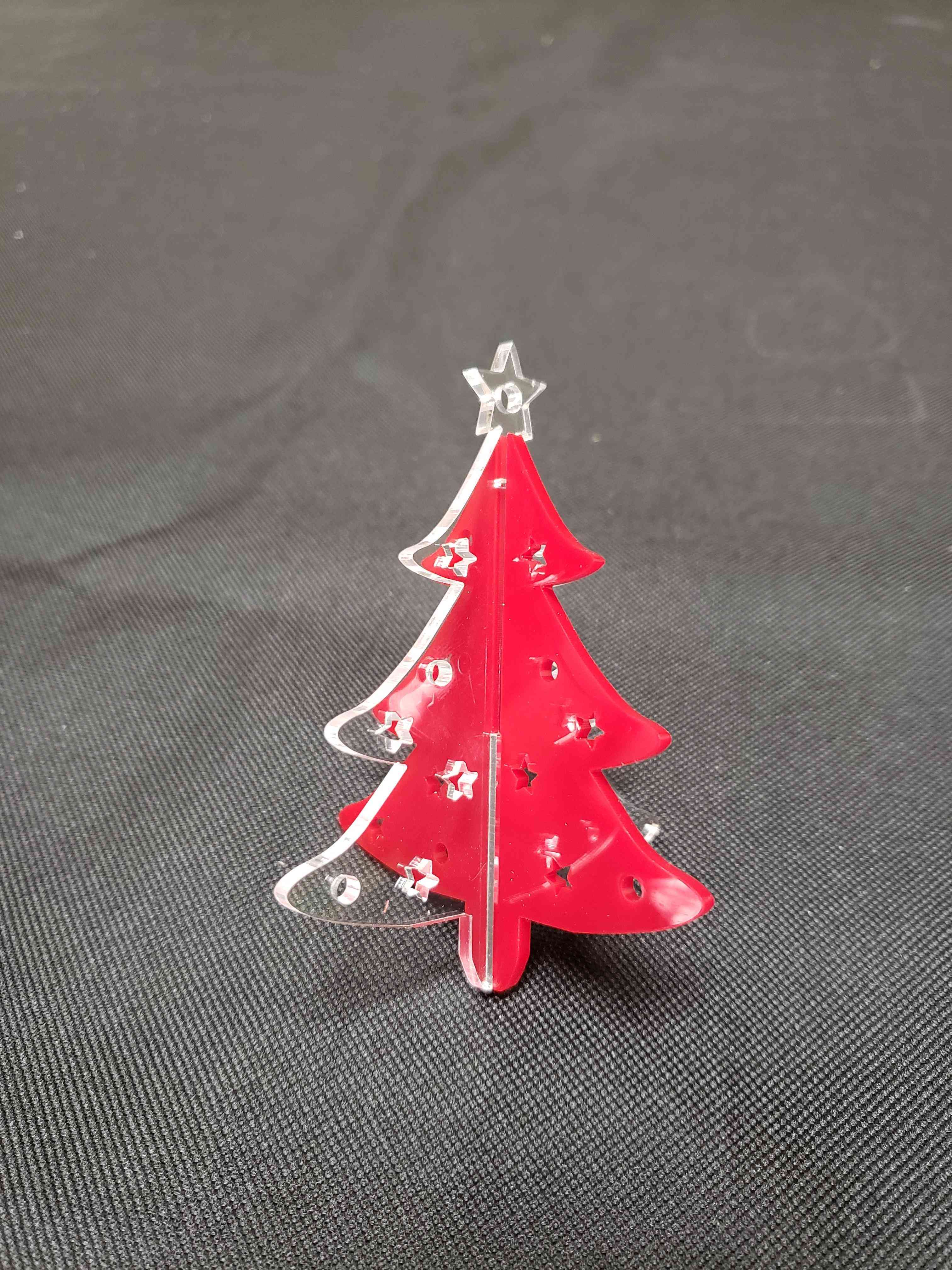 3D Laser Cut Christmas Tree Ornament (4