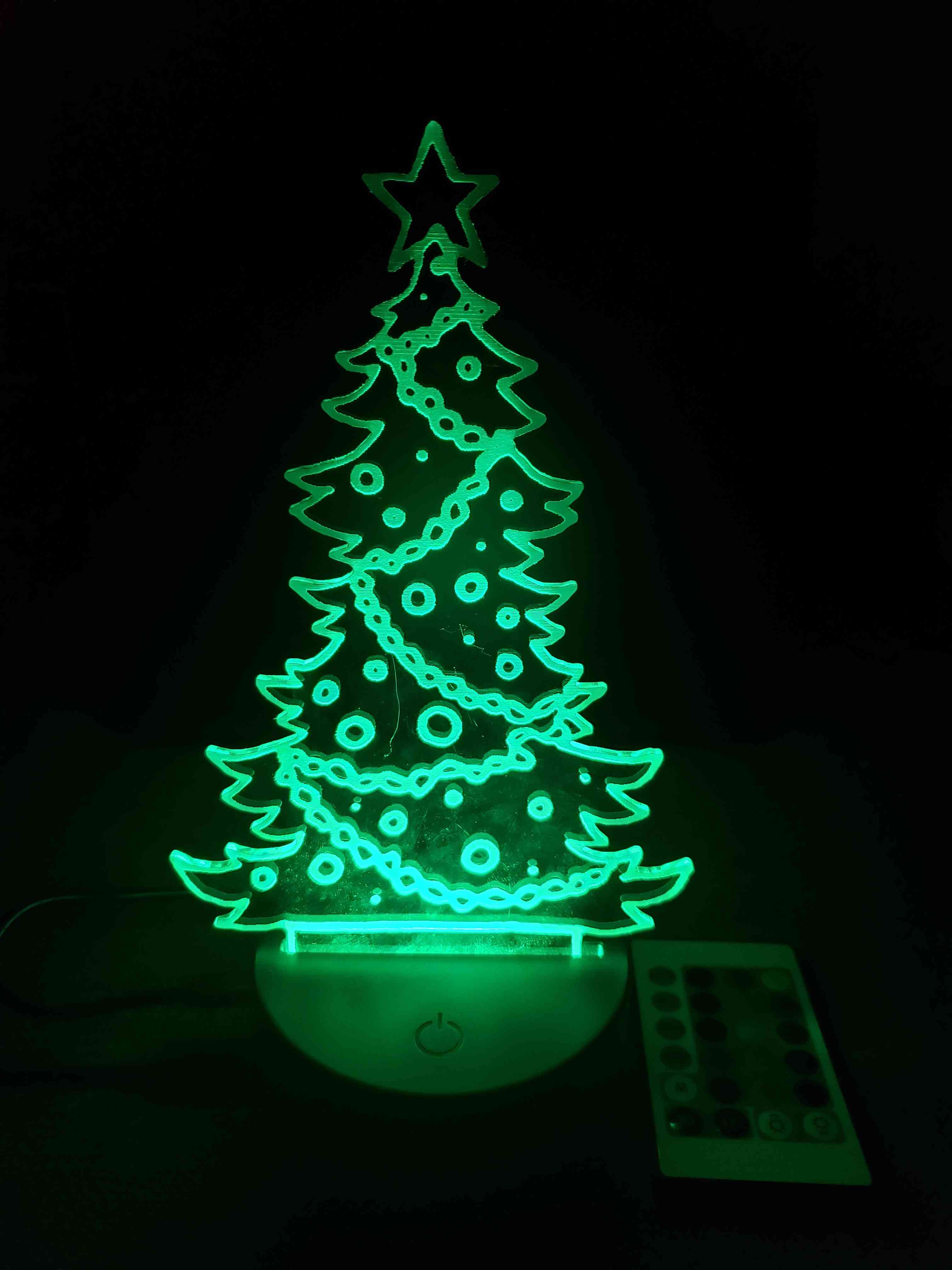 Christmas Tree w/ LED Base 7