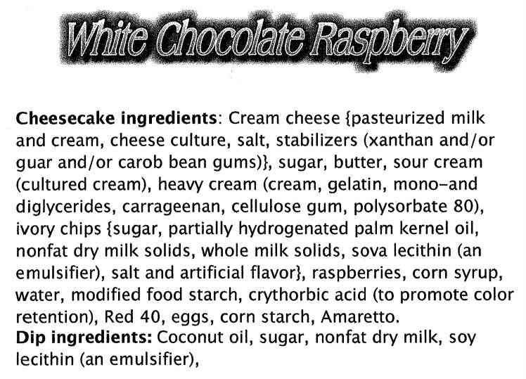 White Chocolate Raspberry Image